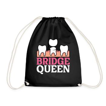 Funny Dental Lab Technician Dentist - Drawstring Bag - black - Front