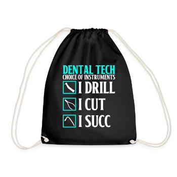 Drôle de technicien pour laboratoire dentaire - Sac de sport léger - noir - Devant