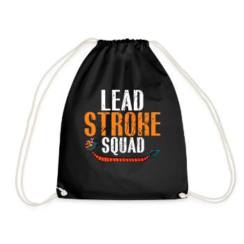 Paddles for dragon boat racing - Drawstring Bag - black - Front