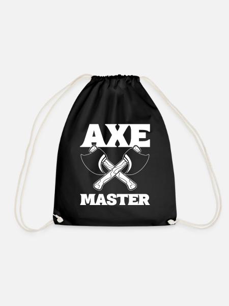 Axe Master Holzarbeiter - Turnbeutel - Schwarz