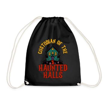 Caretaker of the Ghost Halls Caretaker Hallowee - Drawstring Bag - black - Front