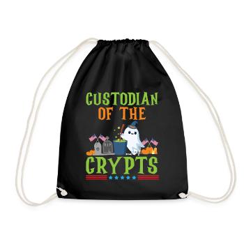 Custos of the Crypt School Caretaker Halloween - Drawstring Bag - black - Front