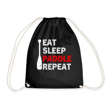 Fun dragon boat races - Drawstring Bag - black - Front