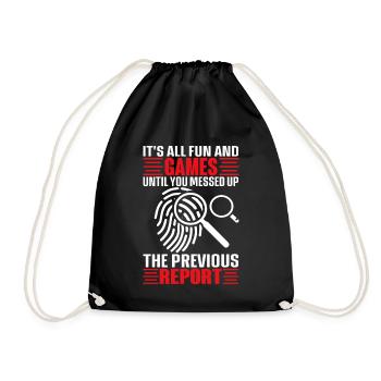 Drôle de coroner - Sac de sport léger - noir - Devant