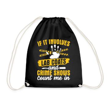 Funny coroner - Drawstring Bag - black - Front