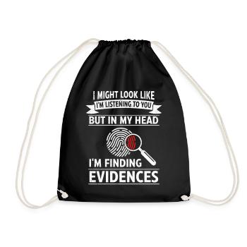 Drôle de scientifique médico-légal - Sac de sport léger - noir - Devant
