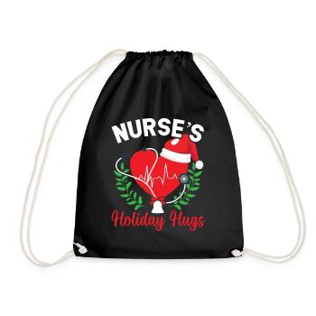 Les vacances de l’infirmière étreignent Nursing Medi - Sac de sport léger - noir - Devant