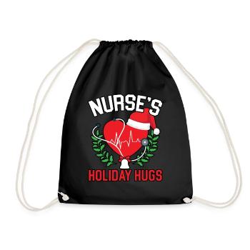 Les vacances de l’infirmière étreignent Nursing Medi - Sac de sport léger - noir - Devant