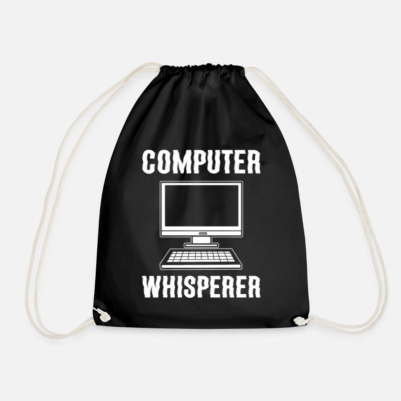 Computer Whisperer Web-Entwickler - Turnbeutel - Schwarz