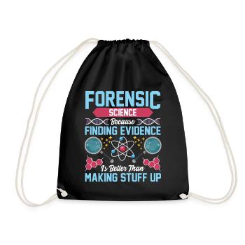 Funny coroner - Drawstring Bag - black - Front