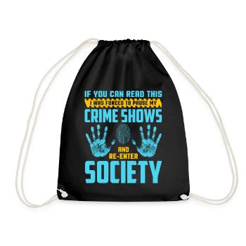 Drôle de scientifique médico-légal - Sac de sport léger - noir - Devant