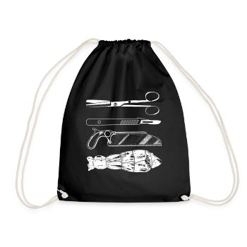 Forensic scientist Scientific He - Drawstring Bag - black - Front
