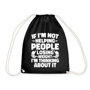 Funny gastric bypass surgery Bariatrics - Drawstring Bag - black - Front