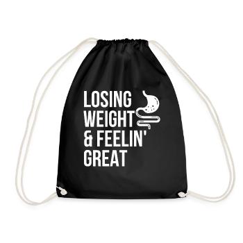 Funny gastric bypass surgery Bariatrics - Drawstring Bag - black - Front