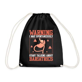 Funny Surgery Stomach - Drawstring Bag - black - Front