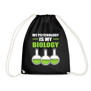 Lustiger Mikrobiologe Immunologe - Turnbeutel - Schwarz - Vorne