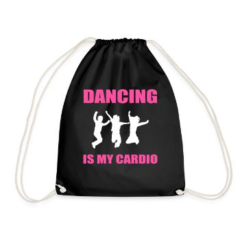 Dancing Is My Cardio Hip -Hop -Tänzer - Turnbeutel - Schwarz - Vorne