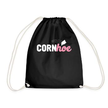 Funny Cornhole Girl Player Corn Hole - Sac de sport léger - noir - Devant