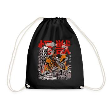 Kaiju Crabe Anime Japonais Monster Cooking Humm - Sac de sport léger - noir - Devant