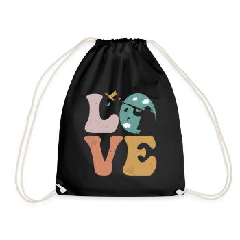 Duck Hunter Duck Hunt LOVE - Drawstring Bag - black - Front