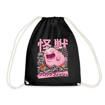 Kaiju Blobfish Anime Japonais Monster Fish - Sac de sport léger - noir - Devant