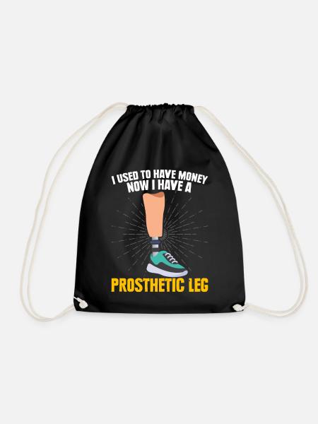 Amputee - Drawstring Bag - black