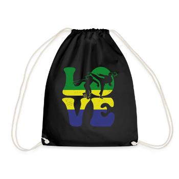 Capoeira Arts Martiaux AMOUR - Sac de sport léger - noir - Devant