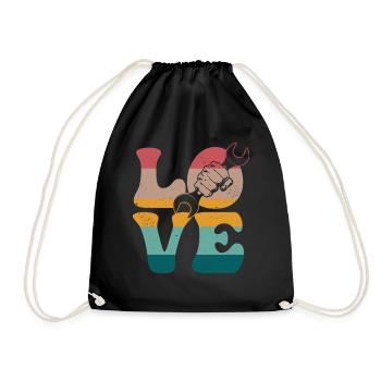 Car Mechanic Car Mechanic Car Mechanic L - Drawstring Bag - black - Front