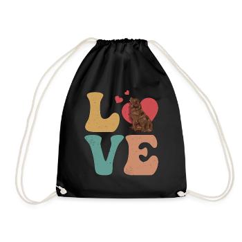 Chocolat Lab Chien Chocolat Labrador Retriever - Sac de sport léger - noir - Devant