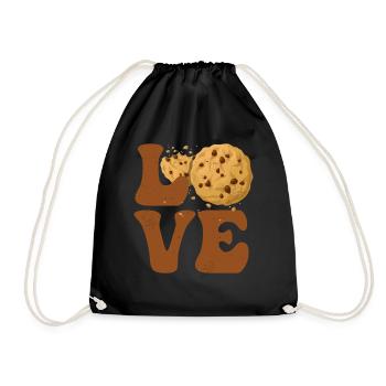 Cookie Scout Scouting Cookie Vendeur AMOUR - Sac de sport léger - noir - Devant