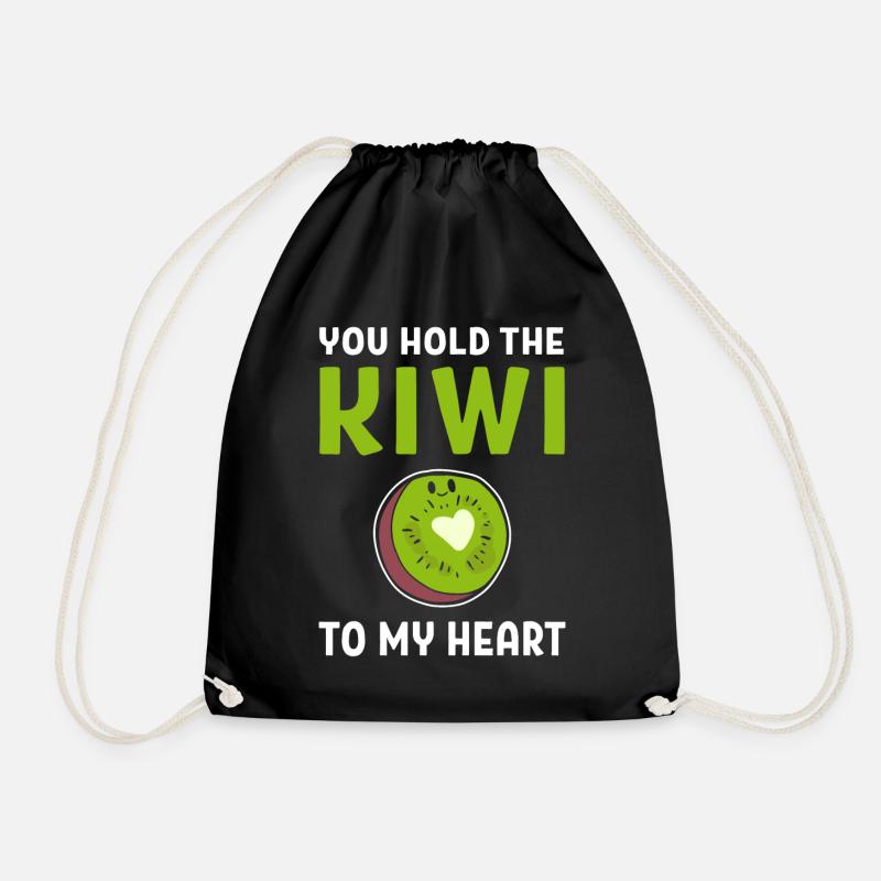 Kiwi Fruit Fruitarismus - Turnbeutel - Schwarz