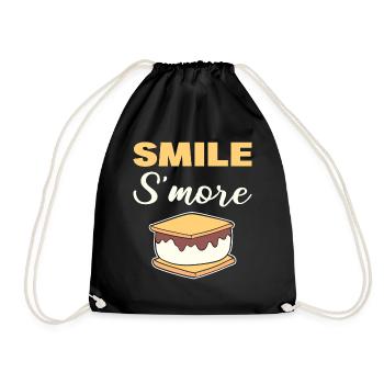 Smile S'more Komiker - Turnbeutel - Schwarz - Vorne