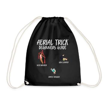 Aerial Silk Aerialist - Turnbeutel - Schwarz - Vorne