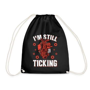 Open-heart surgery survivor - Drawstring Bag - black - Front