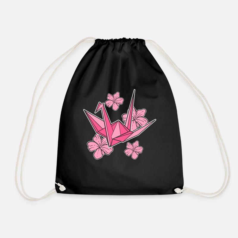 Sakura Origami Handwerker - Turnbeutel - Schwarz