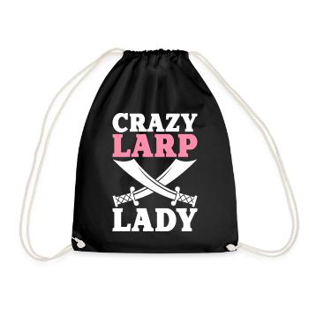 Live-Action Role-Playing Games - Drawstring Bag - black - Front