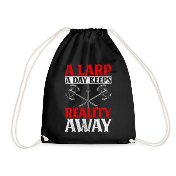 Live-Action Role-Playing Games - Drawstring Bag - black - Front