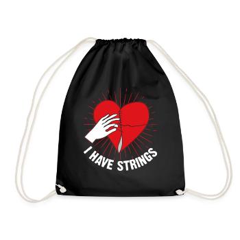 Open-heart surgery survivor - Drawstring Bag - black - Front