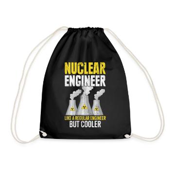 Nuclear power plant technology - Drawstring Bag - black - Front