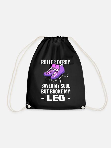Roller Derby Skates Skater - Turnbeutel - Schwarz