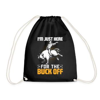 Bull Rider Bull Riding Cowboy - Drawstring Bag - black - Front