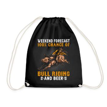 Bull Rider Cowboy - Sac de sport léger - noir - Devant