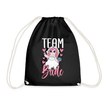 Bridal Shower Hen Party - Drawstring Bag - black - Front