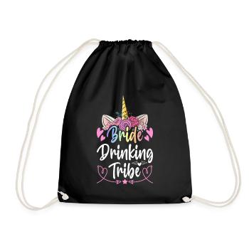 Bridal Shower Hen Party - Drawstring Bag - black - Front
