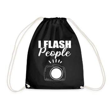 I Flash People Hochzeitsfotograf - Turnbeutel - Schwarz - Vorne