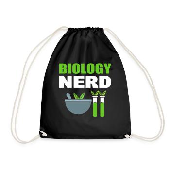 Biology Nerd Biologieprofessor - Turnbeutel - Schwarz - Vorne