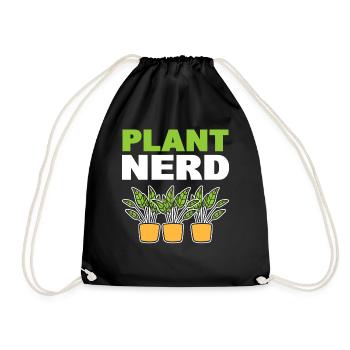 Plant Nerd Ökologe - Turnbeutel - Schwarz - Vorne