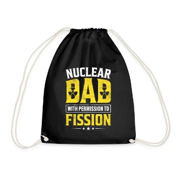 Nuclear Engineer - Drawstring Bag - black - Front