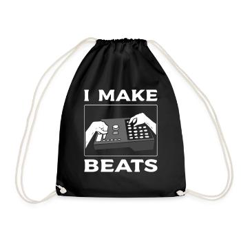 I Make Beats Singer Songwriter - Turnbeutel - Schwarz - Vorne