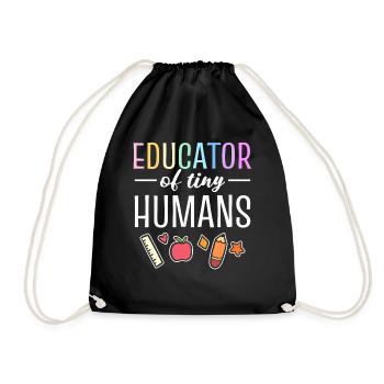 Educator Of Tiny Humans Tutor - Turnbeutel - Schwarz - Vorne
